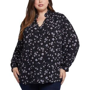 Nydj Womens Plus Hannah Blouse